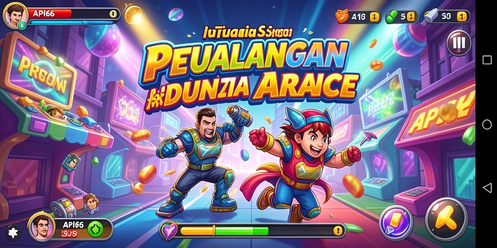 Tampilan gameplay seru dari API66 yang menantang di setiap level.