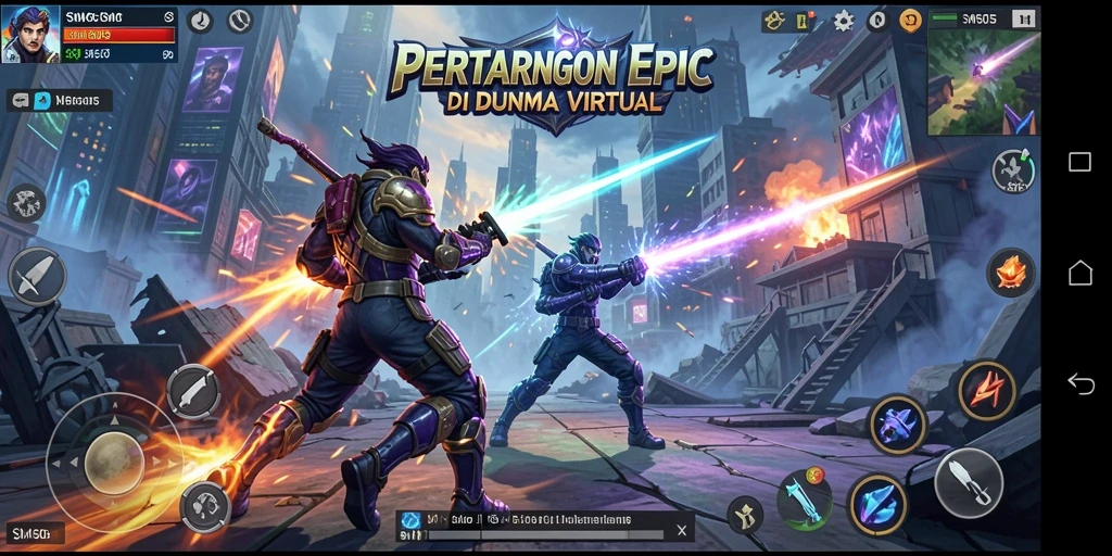 Tampilan menarik dari gameplay SM605 yang menegangkan dan dinamis.